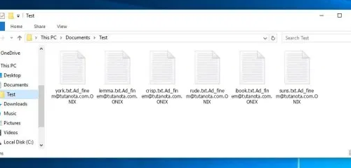 Eliminar Onix ransomware