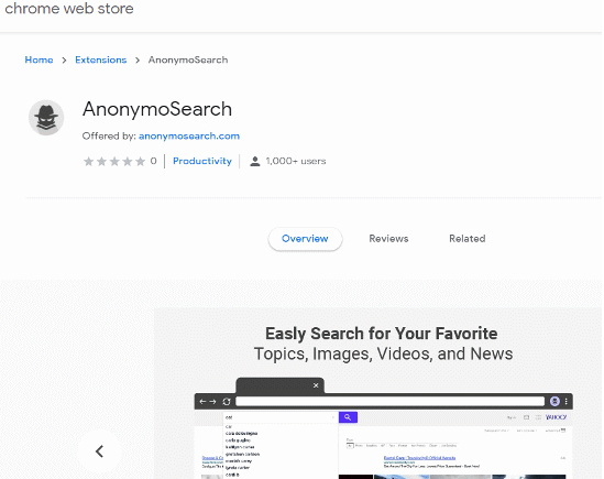 Anonymosearch