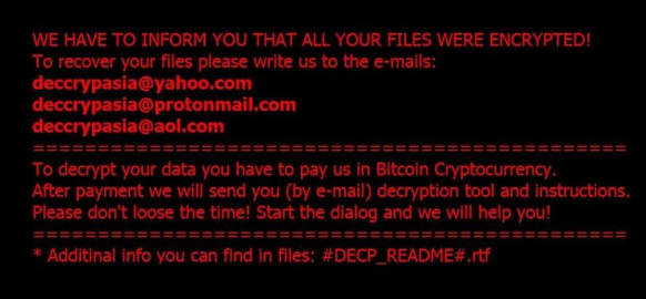 DECP files ransomware