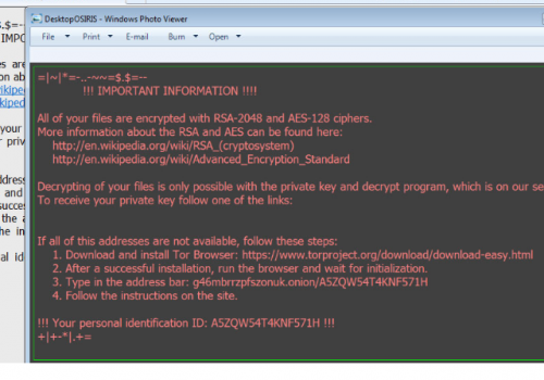 Sekhmet ransomware Retiro