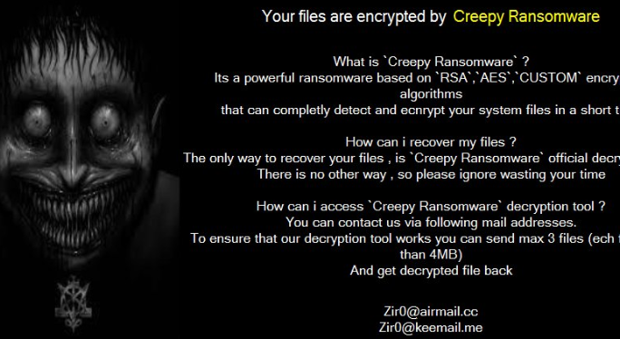 Creepy ransomware