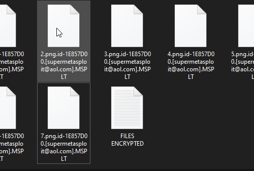 Eliminar MSPLT ransomware