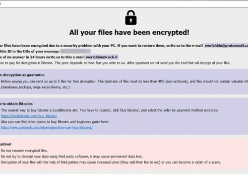 Revon ransomware Retiro
