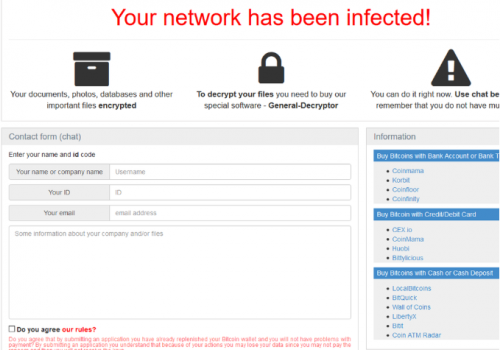 Sadogo ransomware Retiro