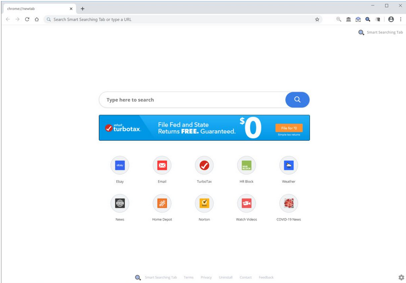 Smart Searching Tab browser Virus