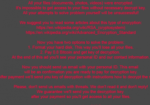 Tilde ransomware Retiro