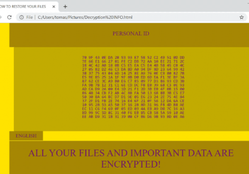 Cómo eliminar .C4H file ransomware