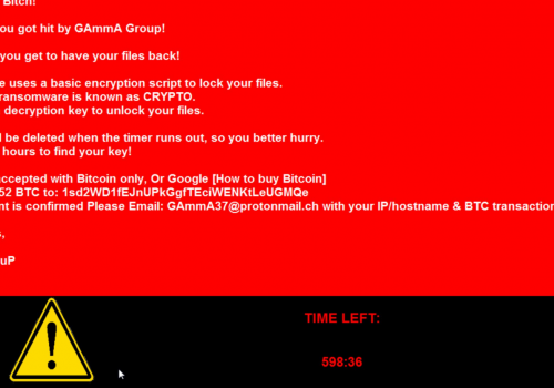 GAmmAWare ransomware Retiro