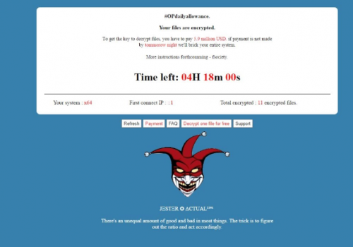 MR.ROBOT ransomware Retiro