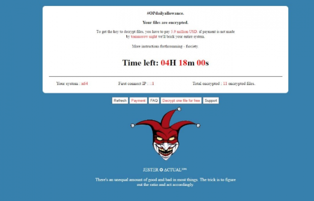 Robot Ransom MR.ROBOT ransomware Retiro