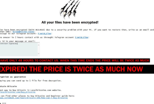 Eliminar Black Claw ransomware