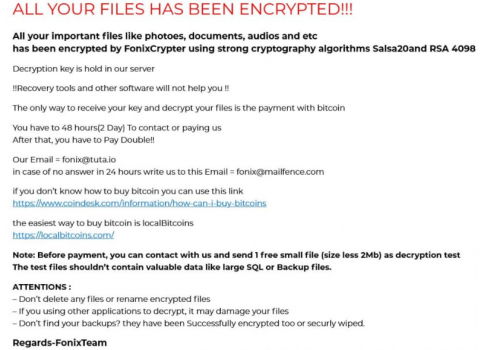 Eliminar .Fonix files