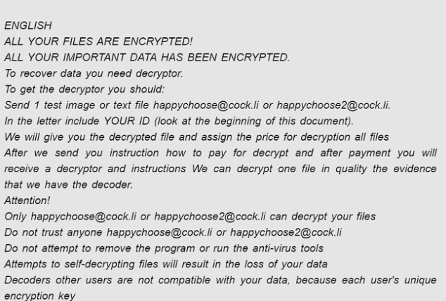 Frogo ransomware virus