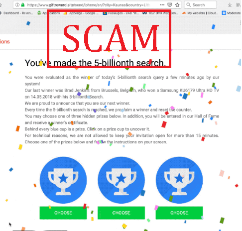 Chrome search contest 2020 Scam