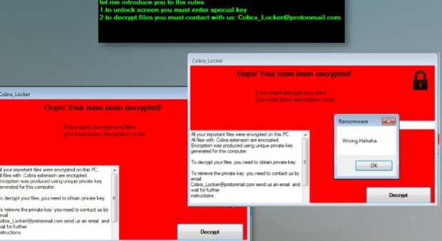 Cobra Locker ransomware