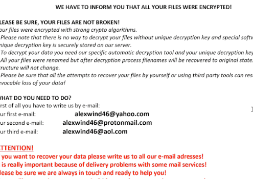 Eliminar AW46 ransomware
