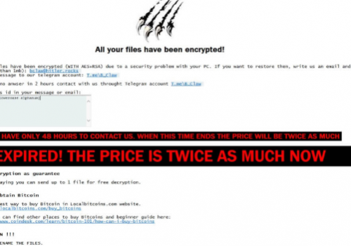 Eliminación de ransomware Apocalipsis de Billy
