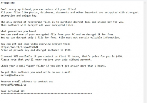 Eliminar Oonn File Extension Malware