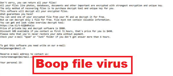 Boop file virus