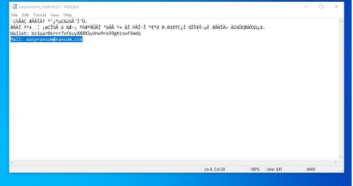 EasyRansom ransomware