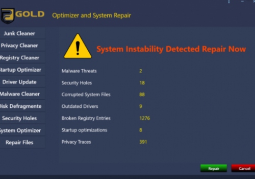 PC Gold Optimizer Enlèvement