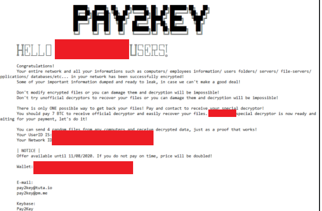 Pay2Key file ransomware