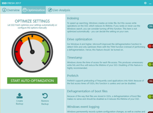 SSD Fresh Optimizer