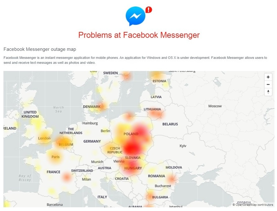 Facebook Down December 10