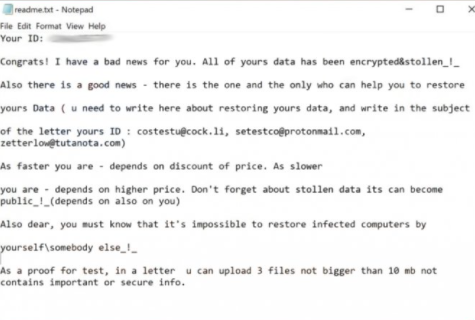 Esexz ransomware