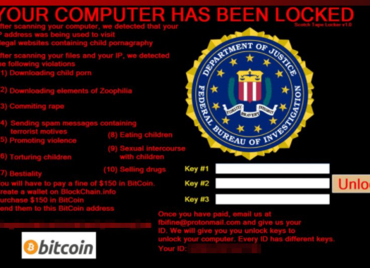 FBI screenlocker Virus