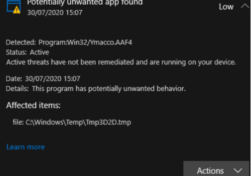 Trojan:Win32/Ymacco Removal