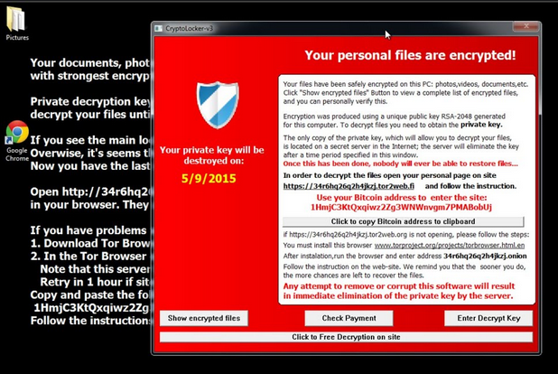 CryptoLocker-v3 ransomware