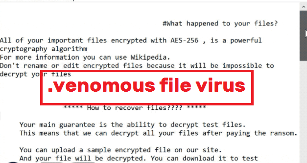 venomous file virus