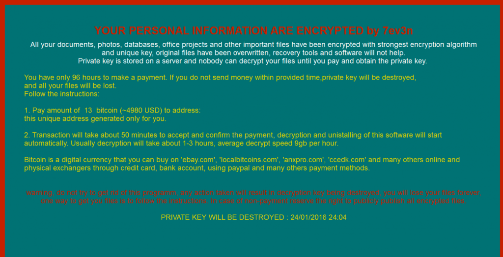 50 Hours To Make The Payment Ransomware