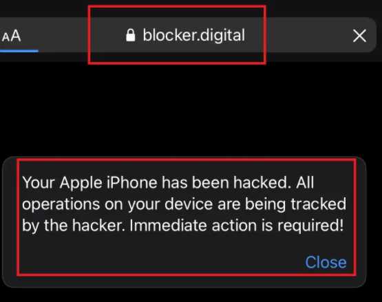 Blocker-digital POP-UP Scam