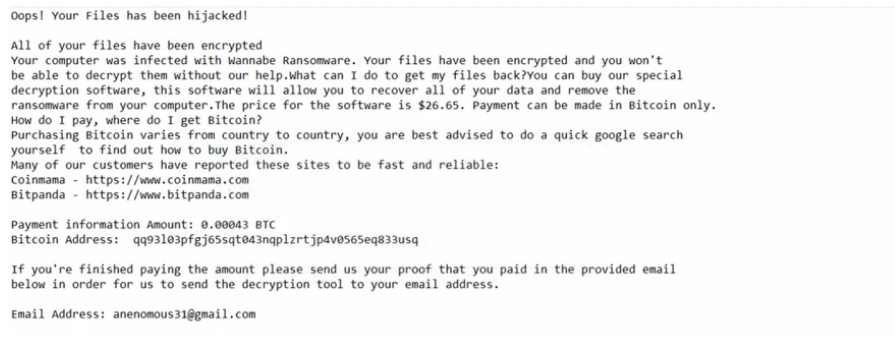 Wnbe ransomware