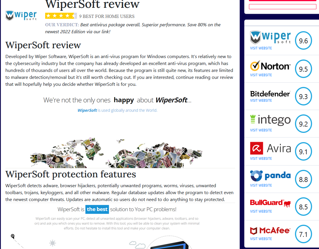 Terbaik Antivirus 2022 UK – apakah itu WiperSoft?