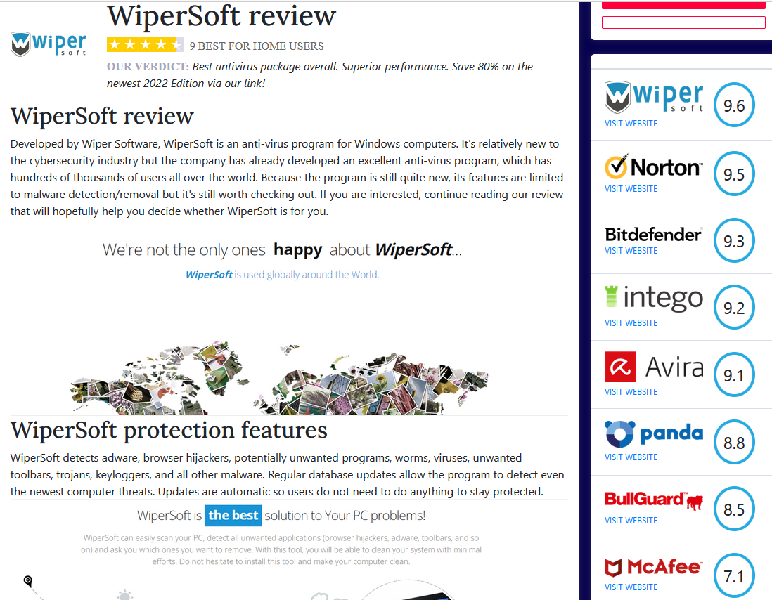 Best Antivirus for Windows 10 to use in 2022 – WiperSoft?