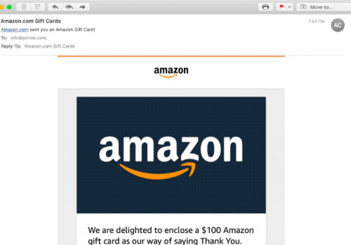 $100 Amazon Gift Card Email Virus Removal