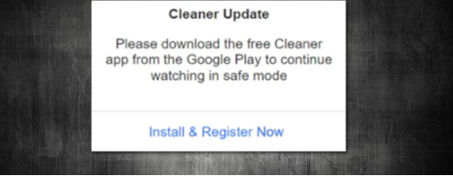 Cleaner Update POP-UP Scam remoção