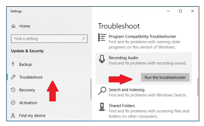 Troubleshooter