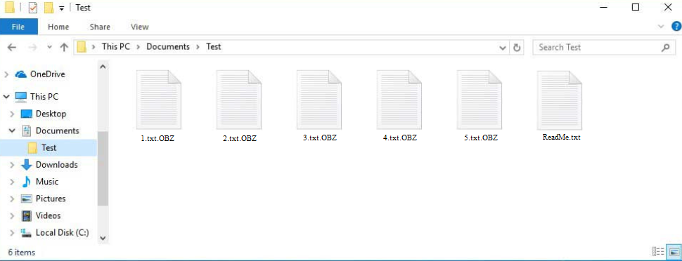 OBZ ransomware files