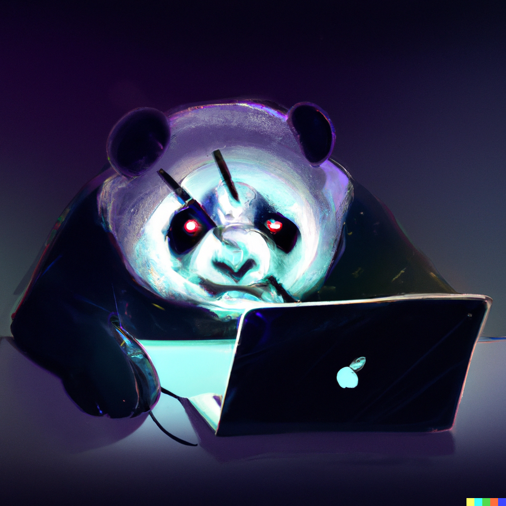 DALL·E 2023-03-14 16.05.58 - panda mad, computer threat , digital art