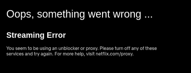 Netflix proxy
