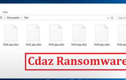 Cdaz Ransomware – How to remove?