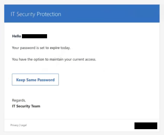Remove “IT Security Protection” phishing email