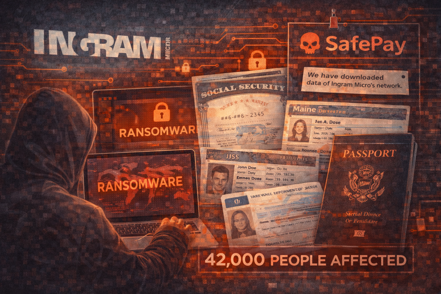 De ransomware-aanval van Ingram Micro bracht gegevens van 42.000 mensen bloot