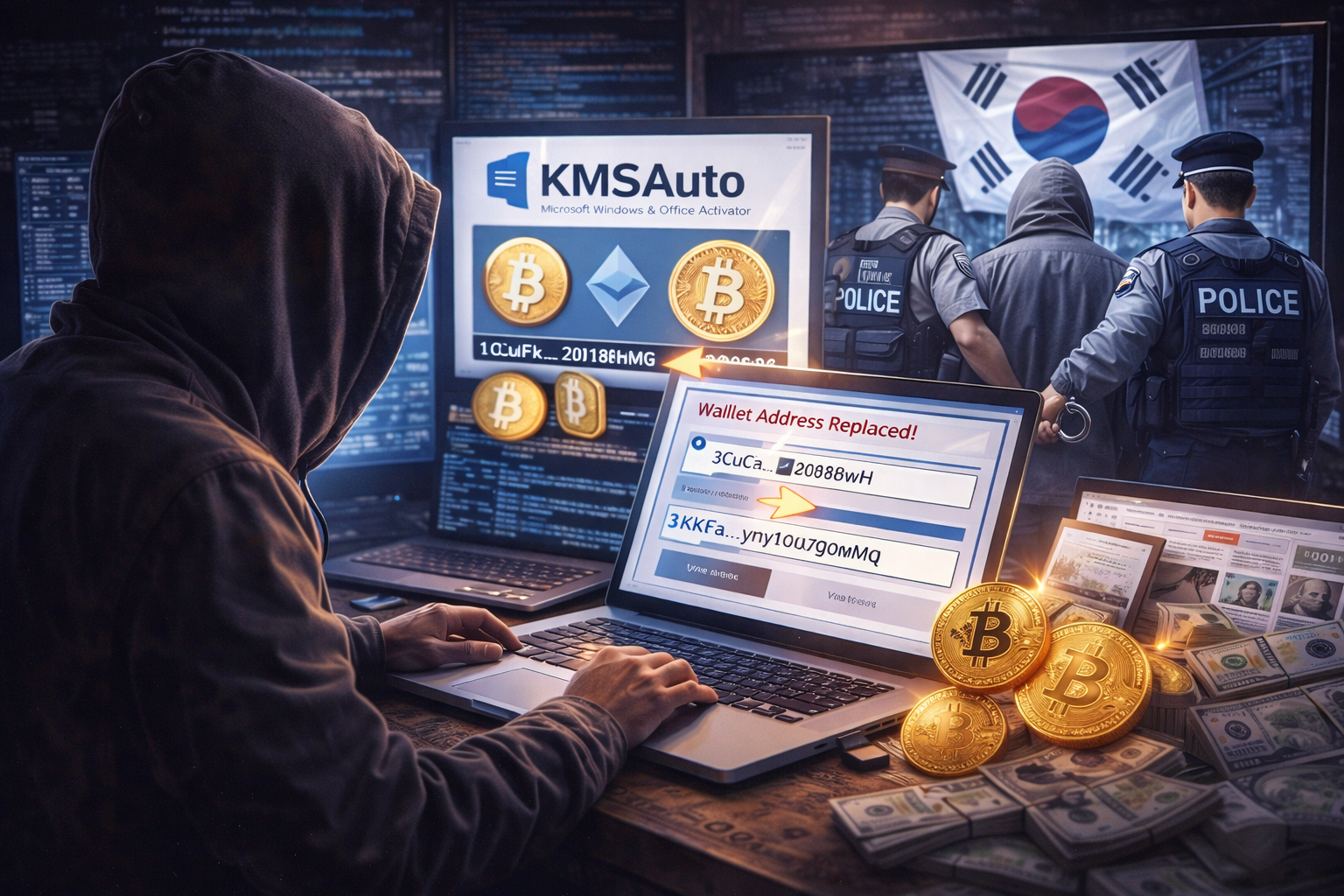 Hacker lituano extraditado a Corea del Sur por robo de criptomonedas vinculado al malware KMSAuto