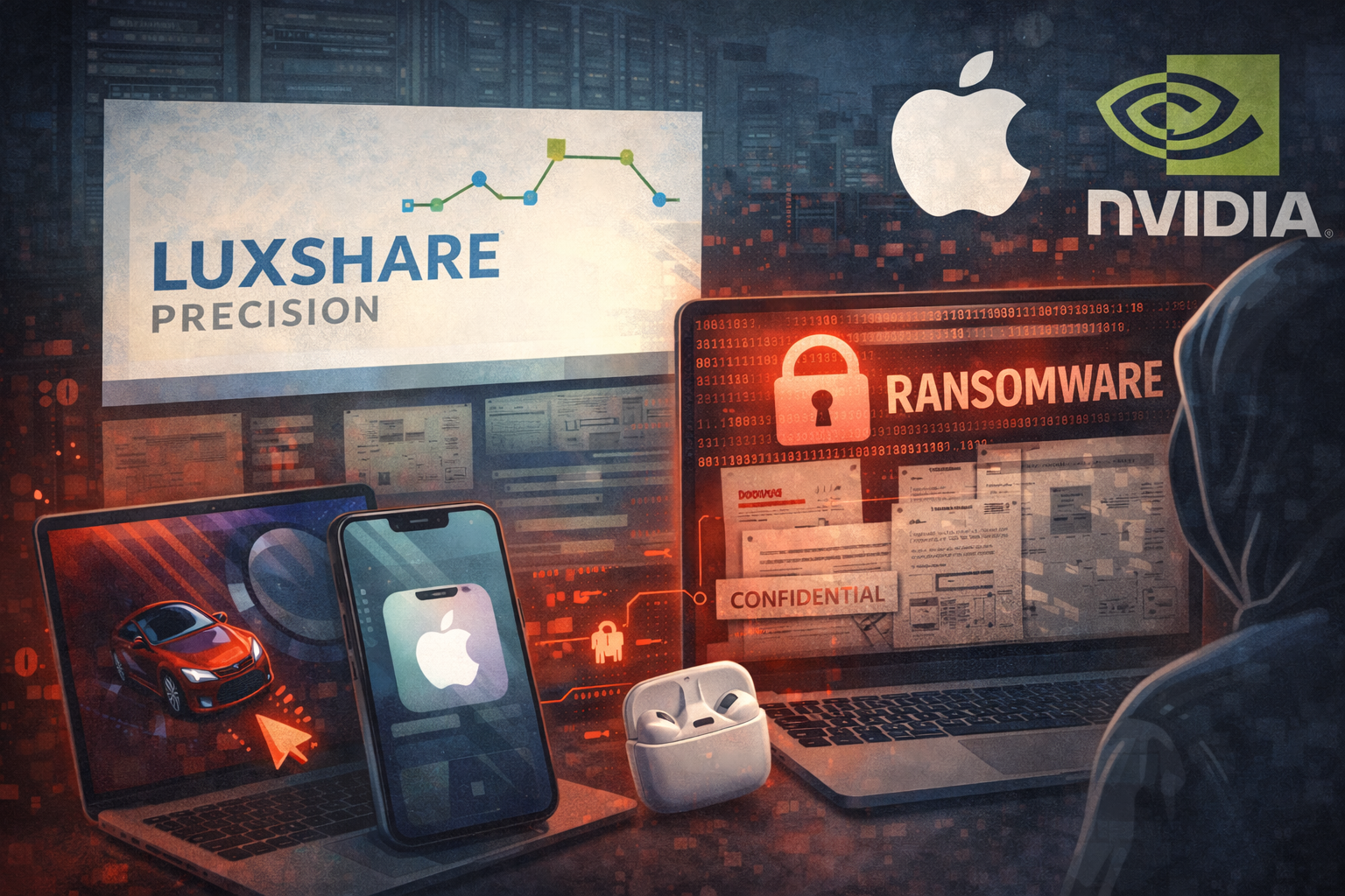 Утечка данных Luxshare угрожает файлам продуктов Apple и Nvidia