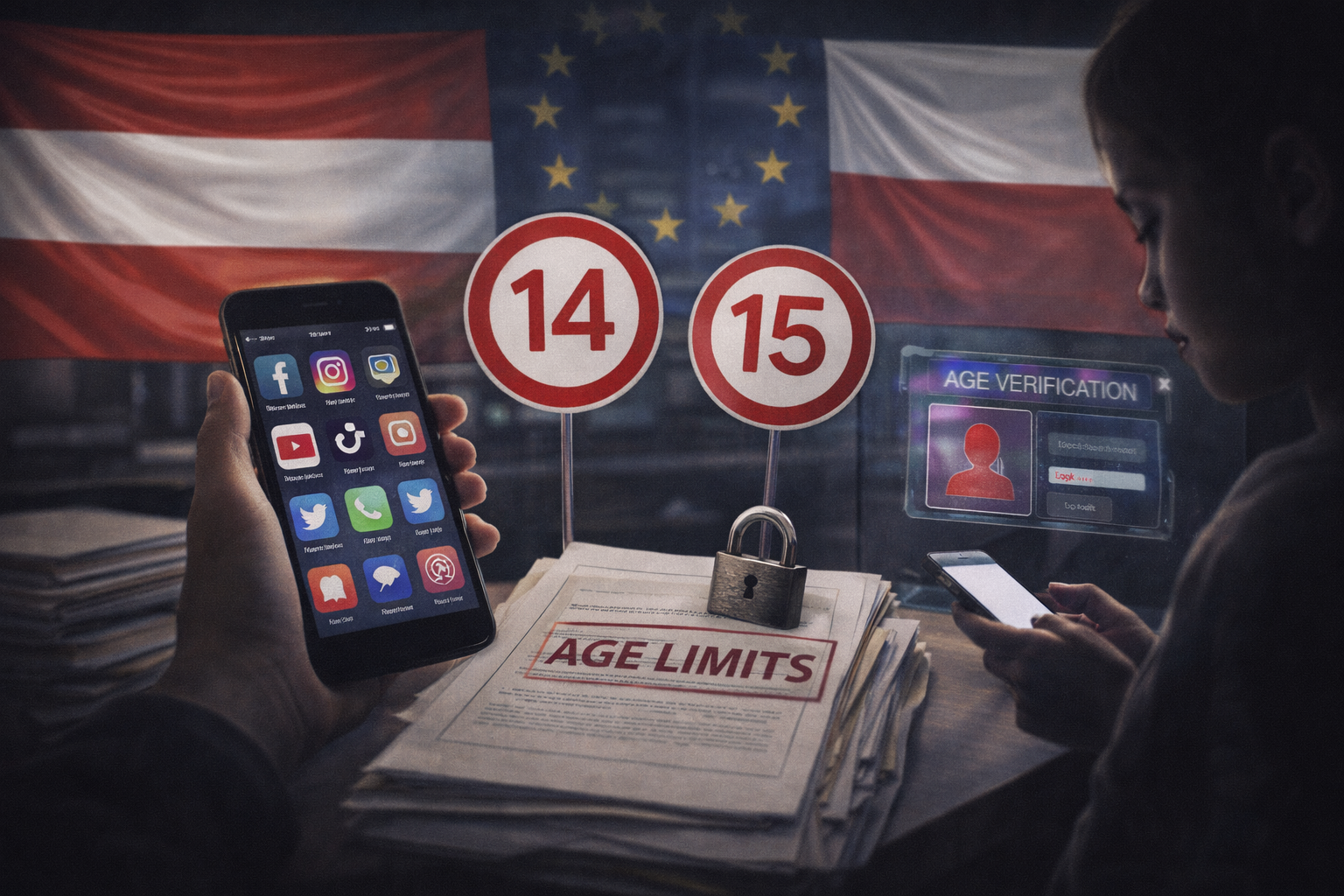 Austria e Polonia prevedono limiti di età sui social media per i bambini